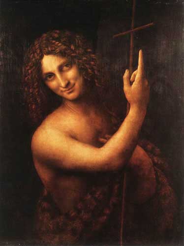 Painting Code#15537-Leonardo da Vinci - St John the Baptist