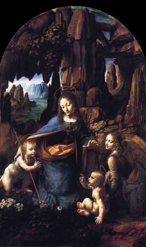 Painting Code#15540-Leonardo da Vinci - Virgin of the Rocks
