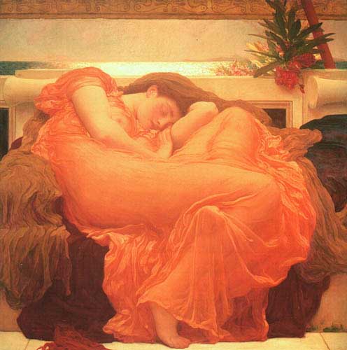 Painting Code#1570-Leighton, Lord Frederick(England): Flaming June