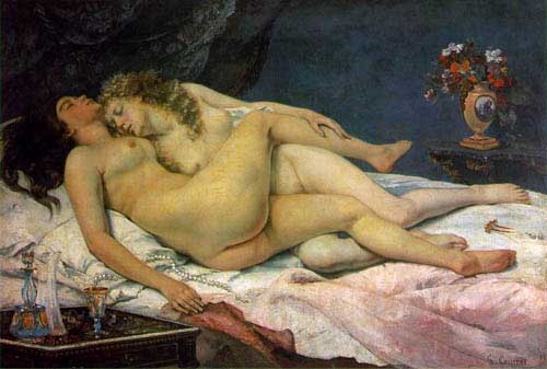 Painting Code#1608-Courbet, Gustave(France): The Sleepers