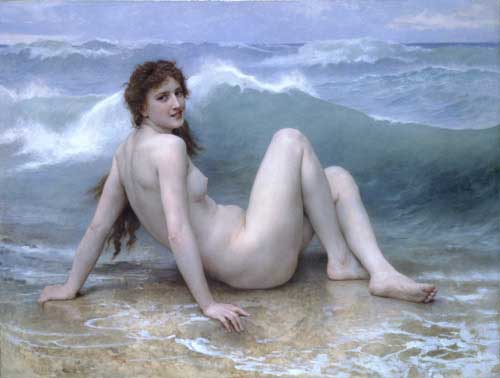 Painting Code#1631-Bouguereau, William(France): The Wave