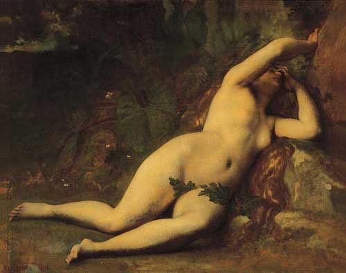 Painting Code#1675-Cabanel, Alexandre: Eve After the Fall
