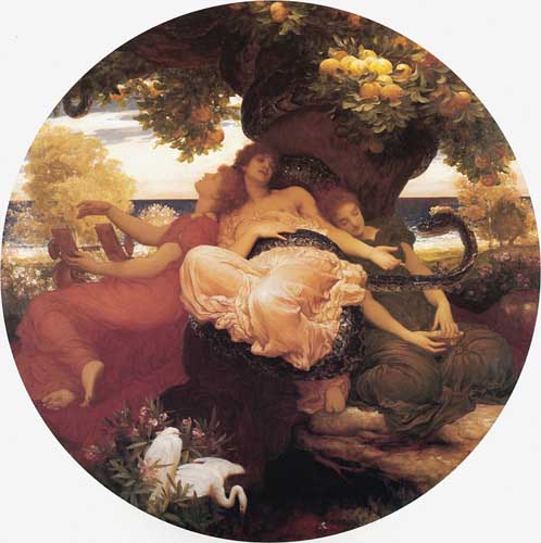 Painting Code#1778-Leighton, Lord Frederick(England): The Garden of the Hesperides