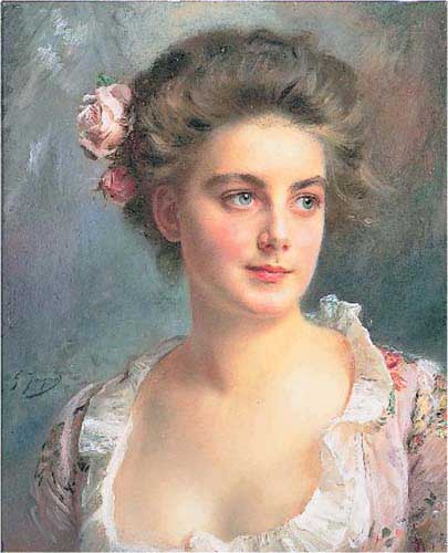 Painting Code#1806-Portrait of an Elegant Woman