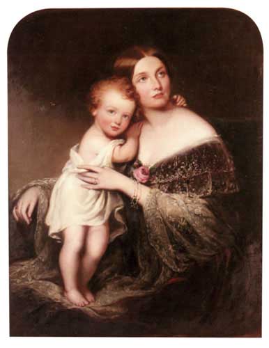 Painting Code#1995-Buckner, Richard(UK): Portrait of Princess Marie Baden, Duchess of Hamilton