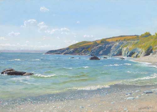 Painting Code#20042-Hughes, Arthur(England): Perran Point, Cornwall
