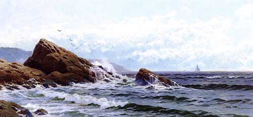 Painting Code#2011-Bricher, Alfred Thompson(USA): Crashing Waves

