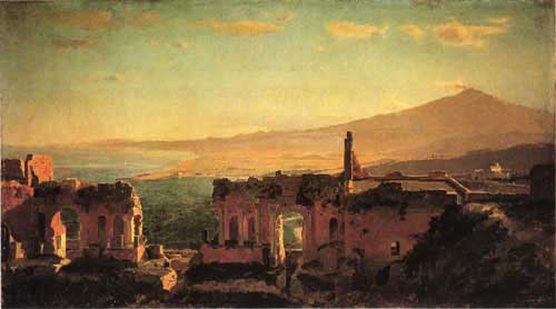 Painting Code#20122-William Stanley Haseltine - Mt. Aetna from Taormina