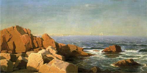 Painting Code#20126-William Stanley Haseltine - Sunny Afternoon, Newport, Rhode Island
