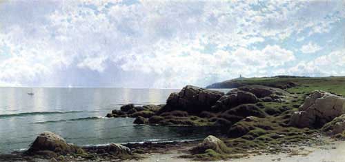 Painting Code#2014-Bricher, Alfred Thompson(USA): Low Tide at Swallow Tail Cove
