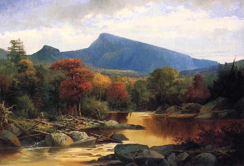 Painting Code#20197-John Mix Stanley - Mount Carter, Autumn in the White Mountains