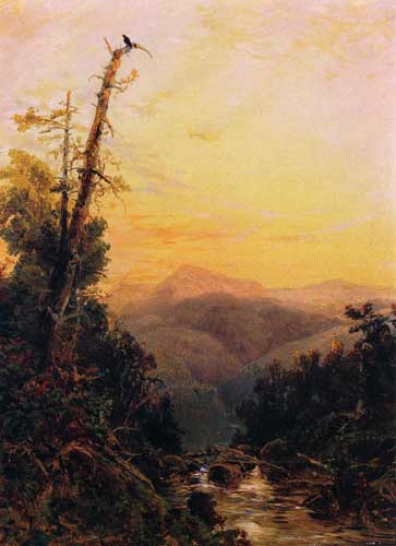 Painting Code#20201-Arthur Quartley - Sunset in the Catskills