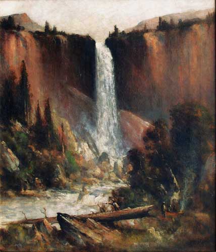 Painting Code#20205-Hill, Thomas - Ahwahneechee - Angler&#039;s Camp Below Nevada Falls
