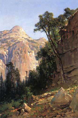 Painting Code#20212-Hill, Thomas - North Dome, Yosemite Valley