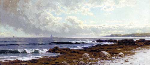 Painting Code#20214-Bricher, Alfred Thompson - Along the Coast