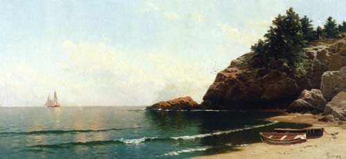 Painting Code#20220-Bricher, Alfred Thompson - Cliff Island, Maine