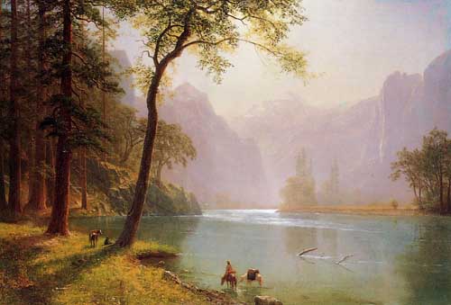 Painting Code#20265-Bierstadt, Albert(USA) - Kern&#039;s River Valley, California