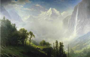 Painting Code#20267-Bierstadt, Albert(USA) - Majesty of the Mountains