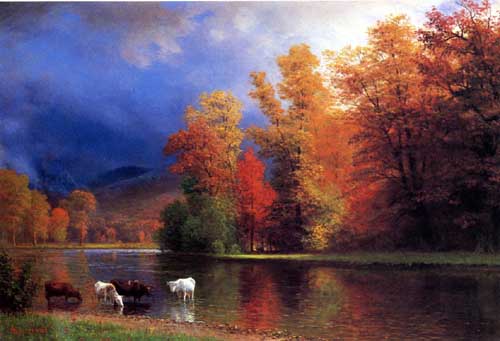 Painting Code#20272-Bierstadt, Albert(USA) - On the Saco