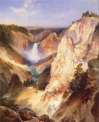 Painting Code#2029-Moran, Thomas(USA): Great Falls of Yellowstone
