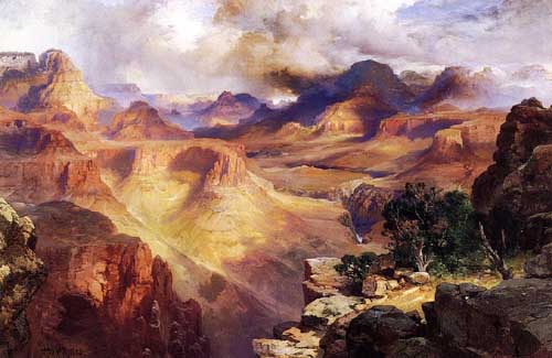 Painting Code#20297-Moran, Thomas - Grand Canyon 