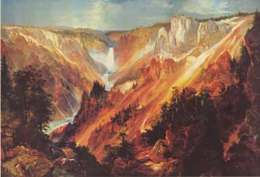 Painting Code#20300-Moran, Thomas - Grand Canyon of the Yellowstone