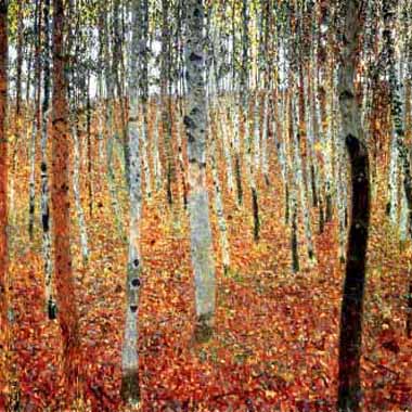 Painting Code#20343-Klimt, Gustav(Austria) - Forest of Beech Trees