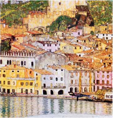 Painting Code#20345-Klimt, Gustav(Austria) - Malcesine sul Garda