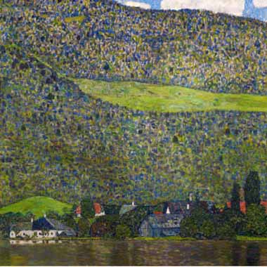 Painting Code#20356-Klimt, Gustav(Austria) - Unterach on Lake Attersee, Austria