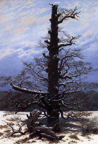 Painting Code#2078-Friedrich, Caspar David(Germany): The Oaktree in the Snow