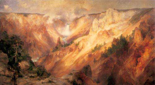 Painting Code#2102-Moran, Thomas(USA): The Grand Canyon of the Yellowstone