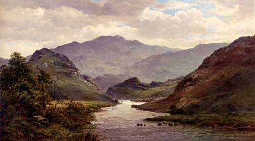Painting Code#2174-Breanski Snr, Alfred de(UK): The River Colwyn, North Wales