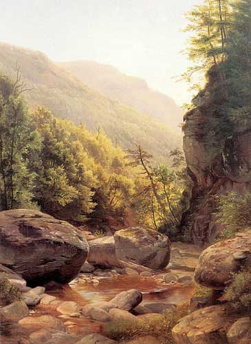 Painting Code#2205-Peale, Harriet Cany(USA): View in the Kaaterskill Cove