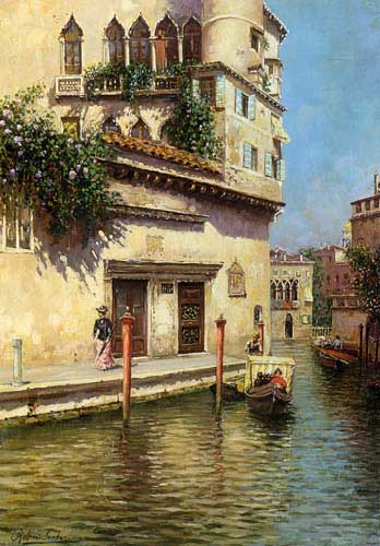 Painting Code#2217-Santoro, Rubens(Italy): A Venetian Backwater