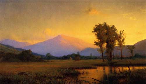 Painting Code#2236-Lemuel L. Eldred: Sunset, Mt. Washington