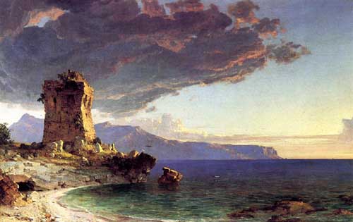 Painting Code#2257-Jasper Francis Cropsey - The Isle of Capri