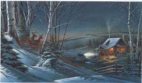 Painting Code#2274-Terry Redlin: Evening with Friends 