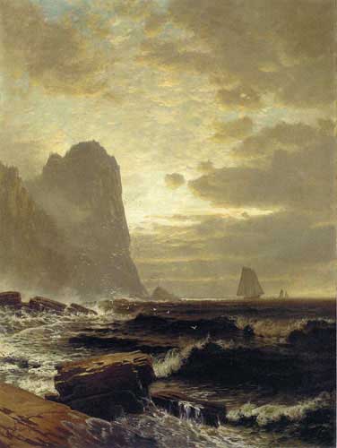 Painting Code#2325-Alfred T. Bricher - At the South Head, Grand Manan