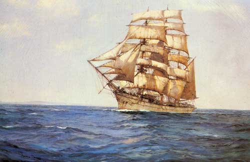 Painting Code#2334-Dawson, Montague(England): The Old White Barque