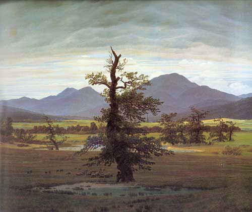 Painting Code#2350-Friedrich, Caspar David(Germany): Landscape with Solitary Tree