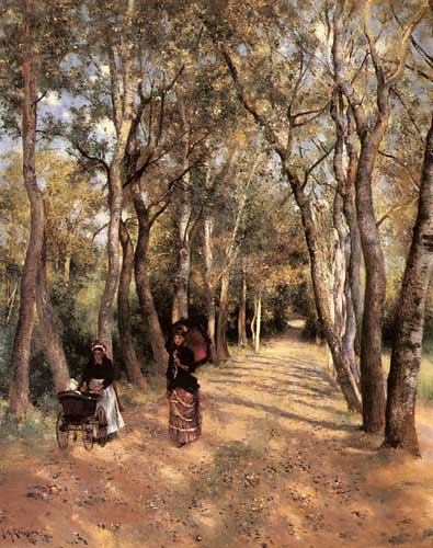 Painting Code#2359-Ericson, Johan(Sweden): A Woodland Path In Haut Meudon
