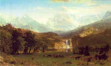 Painting Code#2401-Bierstadt, Albert (USA): The Rocky Mountains, Lander&#039;s Peak