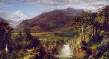 Painting Code#2418-Church, Frederic Edwin(USA): Heart of the Andes