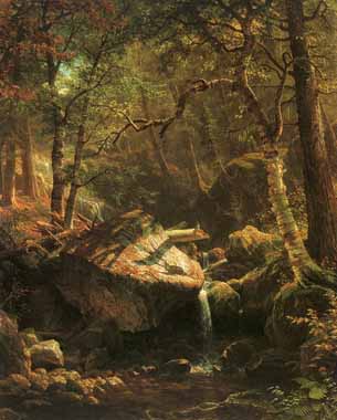 Painting Code#2431-Bierstadt, Albert(USA): The Mountain Brook