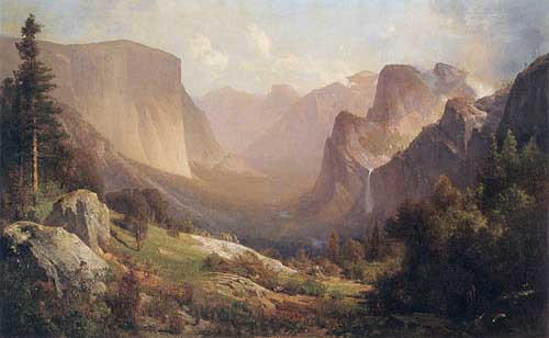 Painting Code#2444-Hill, Thomas(USA): View of Yosemite Valley

