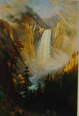 Painting Code#2457-Bierstadt, Albert(USA): Yellostone Falls