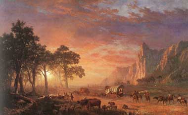 Painting Code#2475-Bierstadt, Albert(USA): The Oregon Trail