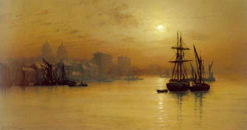 Painting Code#2607-Grimshaw, Louis H.: Greenwich
