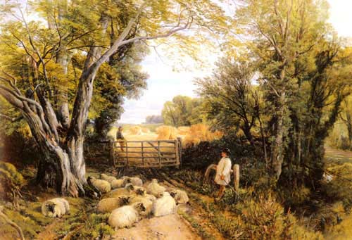 Painting Code#2618-Hulme, Frederick William(England): Landscape in Wales