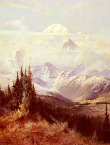 Painting Code#2665-Laurence, Sydney(USA): Mount McKinley In Mist